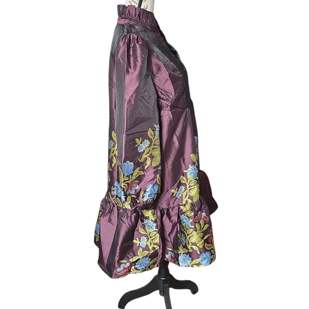 Tuckernuck Women's Size Large Winetasting Jacquard Palmerston Dress - Picture 9 of 10